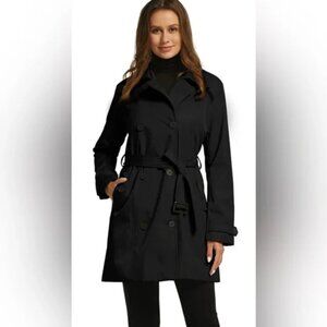 Wantdo Women's Trench Coat Waterproof Double-Breasted  Classic Lapel Overcoat XL